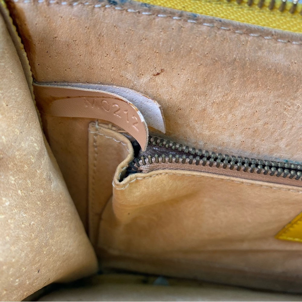 Vintage Louis Vuitton Yellow Epi Leather Pochette Clutch Bag - Picture 8 of 15